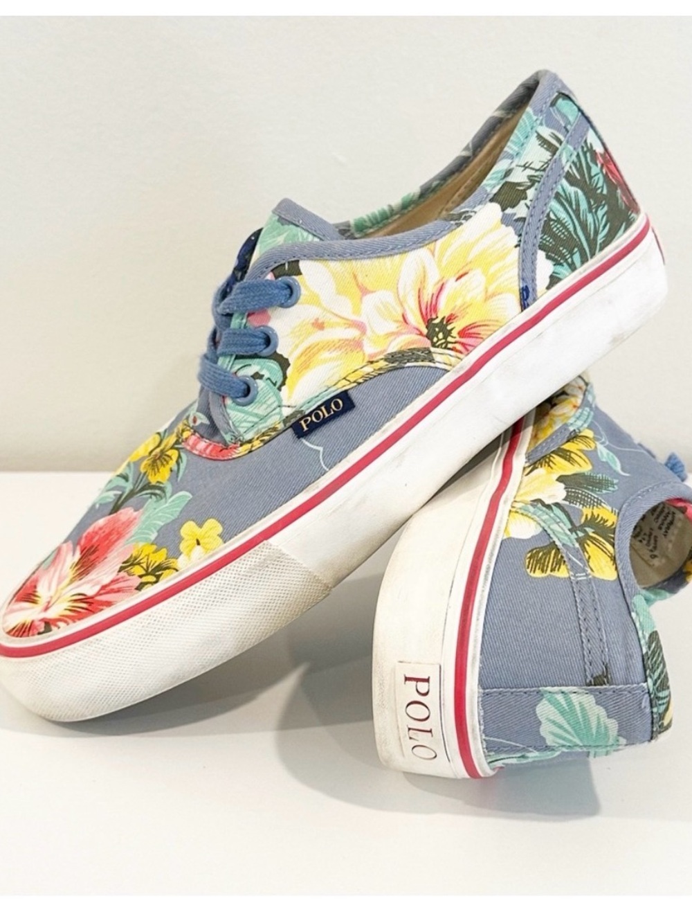 Polo Ralph Lauren Morray Floral Tropical Canvas Sneaker